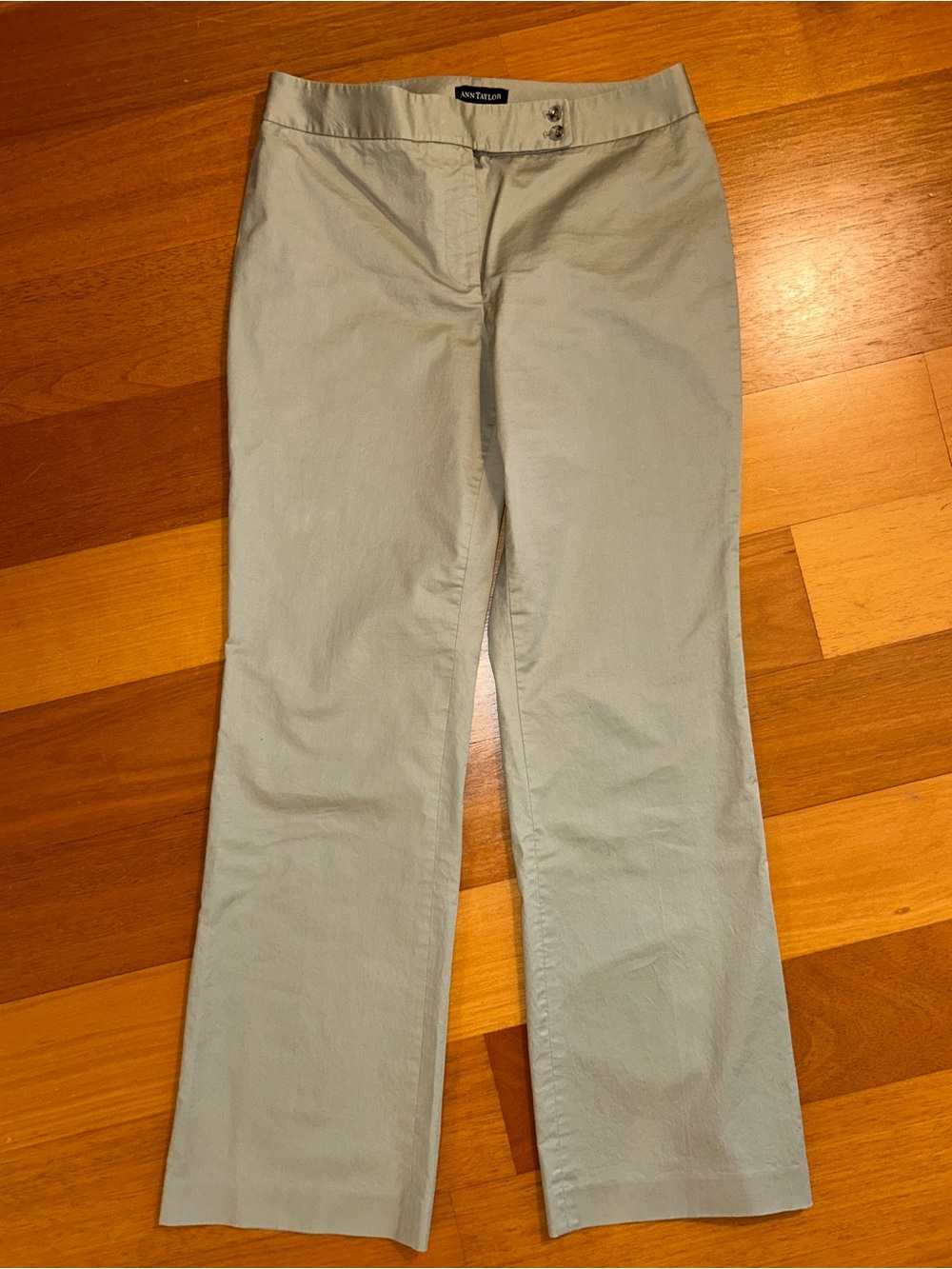 Ann Taylor Dress‎ Pants Trousers Beige Tan Cotton Blend Size 8 Office Work